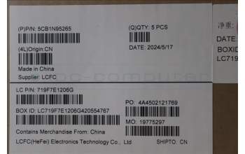 Lenovo 5CB1N95265 C-Cover with keyboard, US English Euro, Arctic Grey, Backlight, Fingerprint, US