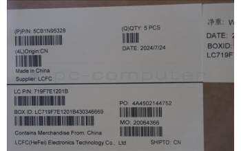 Lenovo 5CB1N95328 C-Cover with keyboard, French, Abyss Blue, Backlight, Fingerprint, US