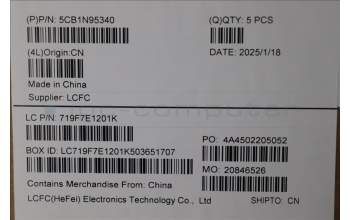 Lenovo 5CB1N95340 C-Cover with keyboard, Nordic, Abyss Blue, Backlight, Fingerprint, UK