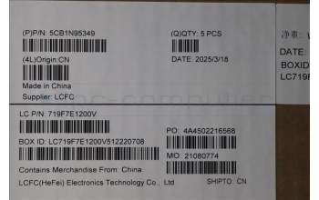 Lenovo 5CB1N95349 C-Cover with keyboard, UK English, Abyss Blue, Backlight, Fingerprint, UK