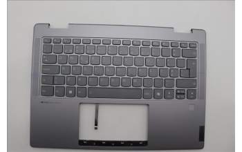 Lenovo 5CB1N96860 C-Cover with keyboard, Portuguese, Arctic Grey, FingerPrint, UK