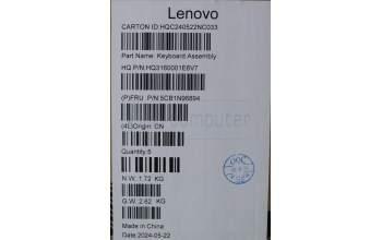 Lenovo 5CB1N96894 C-Cover with keyboard, Spanish, Arctic Grey, Non-FingerPrint, UK