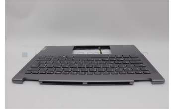 Lenovo 5CB1N96951 C-Cover with keyboard, Belgian, Arctic Grey, Non-FingerPrint, UK
