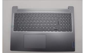 Lenovo 5CB1N97104 C-Cover with keyboard, German, Arctic Grey, Backlight, Non-Fingerprint, UK