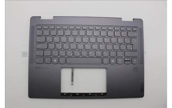 Lenovo 5CB1N97613 C-Cover with keyboard, Hungarian, Storm Grey, Fingerprint, UK