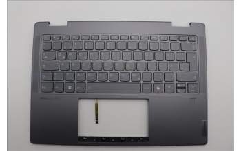 Lenovo 5CB1N97616 C-Cover with keyboard, German, Storm Grey, Fingerprint, UK