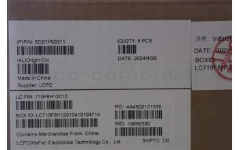 Lenovo 5CB1P00311 C-Cover with keyboard, Belgian, Luna Grey, UK