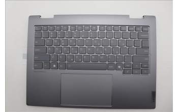 Lenovo 5CB1P00578 C-Cover with keyboard, Greek, Luna Grey, Backlight, US