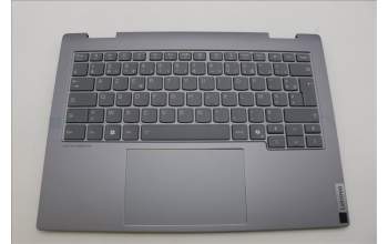 Lenovo 5CB1P00591 C-Cover with keyboard, French, Luna Grey, Backlight, US