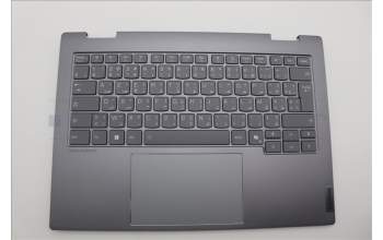 Lenovo 5CB1P00592 C-Cover with keyboard, French Arabic, Luna Grey, Backlight, UK