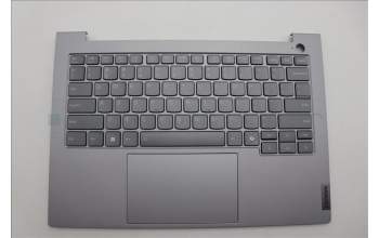 Lenovo 5CB1P00817 C-Cover with keyboard, English, Arctic Grey, Backlight, US