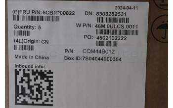 Lenovo 5CB1P00822 C-Cover with keyboard, German, Arctic Grey, Backlight, UK