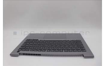 Lenovo 5CB1P00825 C-Cover with keyboard, Hungarian, Arctic Grey, Backlight, UK