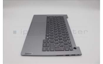 Lenovo 5CB1P00834 C-Cover with keyboard, Slovenian, Arctic Grey, Backlight, UK