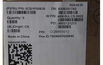 Lenovo 5CB1P00836 C-Cover with keyboard, Switzerland, Arctic Grey, Backlight, UK