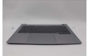 Lenovo 5CB1P00878 C-Cover with keyboard, English, Arctic Grey, Backlight, US