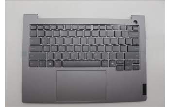 Lenovo 5CB1P00884 C-Cover with keyboard,Greek,Arctic Grey,Backlight
