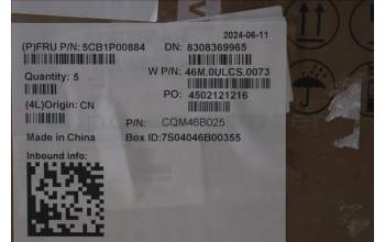 Lenovo 5CB1P00884 C-Cover with keyboard, Greek, Arctic Grey, Backlight, US