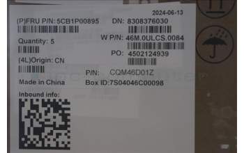 Lenovo 5CB1P00895 C-Cover with keyboard, Slovenian, Arctic Grey, Backlight, UK