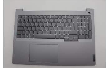 Lenovo 5CB1P00935 C-Cover with keyboard, Belgian, Arctic Grey, Backlight, UK