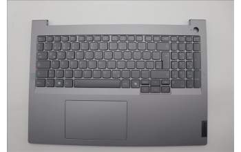 Lenovo 5CB1P00944 C-Cover with keyboard, German, Arctic Grey, Backlight, UK