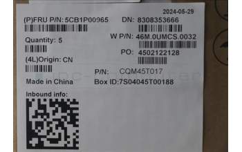 Lenovo 5CB1P00965 C-Cover with keyboard, Arabic, Arctic Grey, US