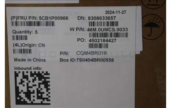 Lenovo 5CB1P00966 C-Cover with keyboard, Belgian, Arctic Grey, UK