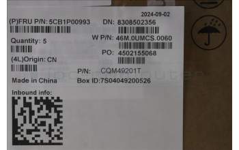 Lenovo 5CB1P00993 C-Cover with keyboard,UK English,Arctic Grey