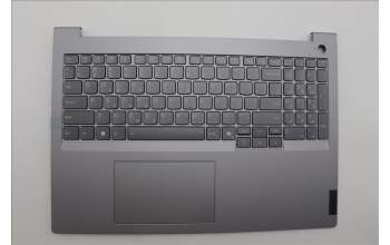 Lenovo 5CB1P01006 C-Cover with keyboard, Greek, Arctic Grey, Backlight, US