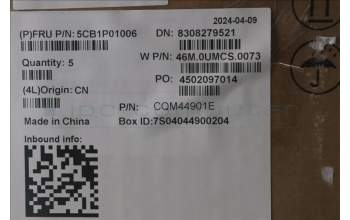 Lenovo 5CB1P01006 C-Cover with keyboard, Greek, Arctic Grey, Backlight, US