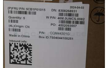 Lenovo 5CB1P01015 C-Cover with keyboard, Portuguese, Arctic Grey, Backlight, UK