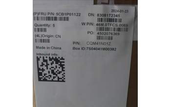 Lenovo 5CB1P01122 C-Cover with keyboard, Czech Slovakian, Arctic Grey, Backlight, UK