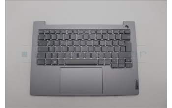 Lenovo 5CB1P01125 C-Cover with keyboard, French, Arctic Grey, Backlight, US