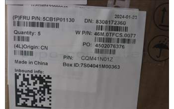 Lenovo 5CB1P01130 C-Cover with keyboard,Hebrew,Arctic Grey,Backlight