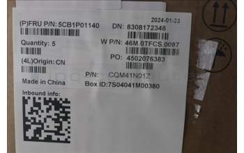 Lenovo 5CB1P01140 C-Cover with keyboard, Slovenian, Arctic Grey, Backlight, UK