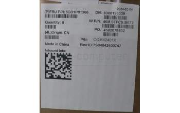 Lenovo 5CB1P01366 C-Cover with keyboard,French,Arctic Grey,Backlight