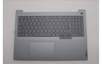 Lenovo 5CB1P01366 C-Cover with keyboard, French, Arctic Grey, Backlight, US