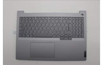 Lenovo 5CB1P01382 C-Cover with keyboard, Spanish, Arctic Grey, Backlight, UK