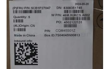 Lenovo 5CB1P27047 C-Cover with keyboard, Belgian, Arctic Grey, Backlight, UK