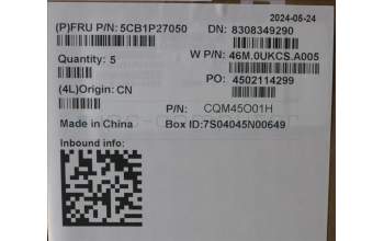 Lenovo 5CB1P27050 Tastatur inkl. Topcase ASM_CZE/SLK W21MV AG BL