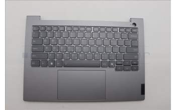 Lenovo 5CB1P27057 C-Cover with keyboard,Greek,Arctic Grey,Backlight