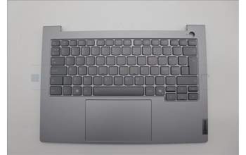Lenovo 5CB1P27065 C-Cover with keyboard,Nordic,Arctic Grey,Backlight