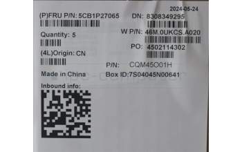 Lenovo 5CB1P27065 C-Cover with keyboard,Nordic,Arctic Grey,Backlight