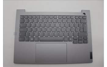 Lenovo 5CB1P27074 C-Cover with keyboard, UK English, Arctic Grey, Backlight, UK