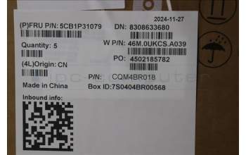 Lenovo 5CB1P31079 C-Cover with keyboard,French,Arctic Grey