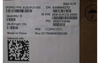 Lenovo 5CB1P31100 C-Cover with keyboard, UK English, Arctic Grey, UK