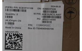 Lenovo 5CB1P31108 C-Cover with keyboard, US English Euro, Arctic Grey, Backlight, US