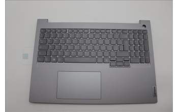 Lenovo 5CB1P31118 C-Cover with keyboard, Italian, Arctic Grey, Backlight, UK
