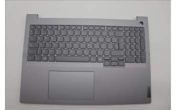 Lenovo 5CB1P31126 C-Cover with keyboard, Spanish, Arctic Grey, Backlight, UK
