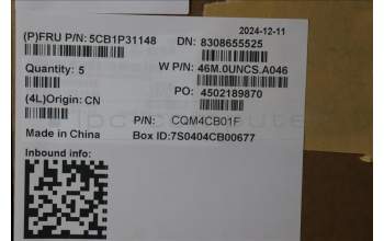 Lenovo 5CB1P31148 C-Cover with keyboard, Italian, Arctic Grey